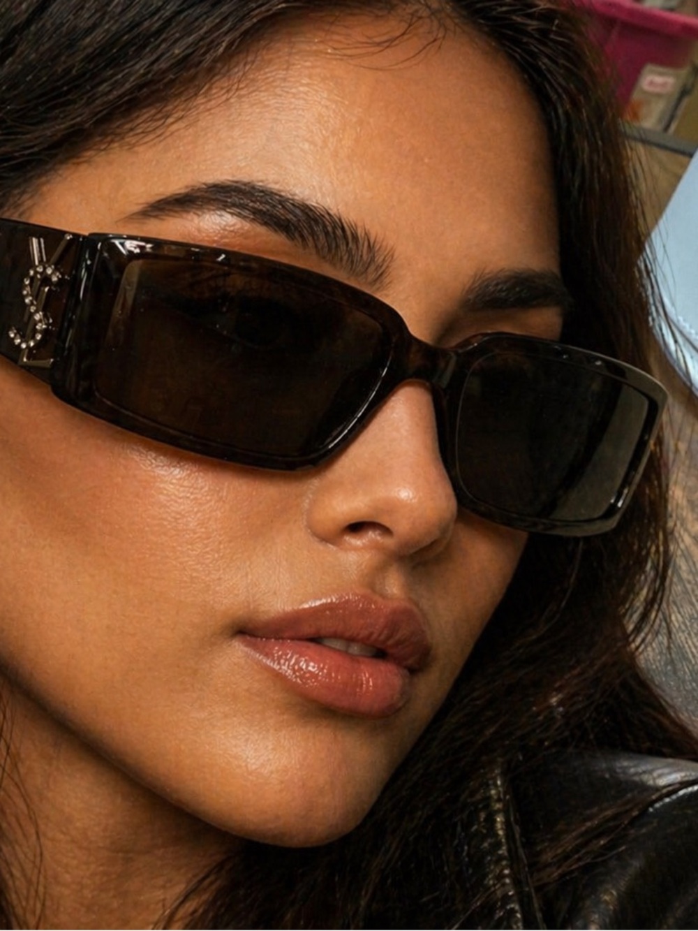 Yves Saint Laurent Rive Gauche Sunglasses with case